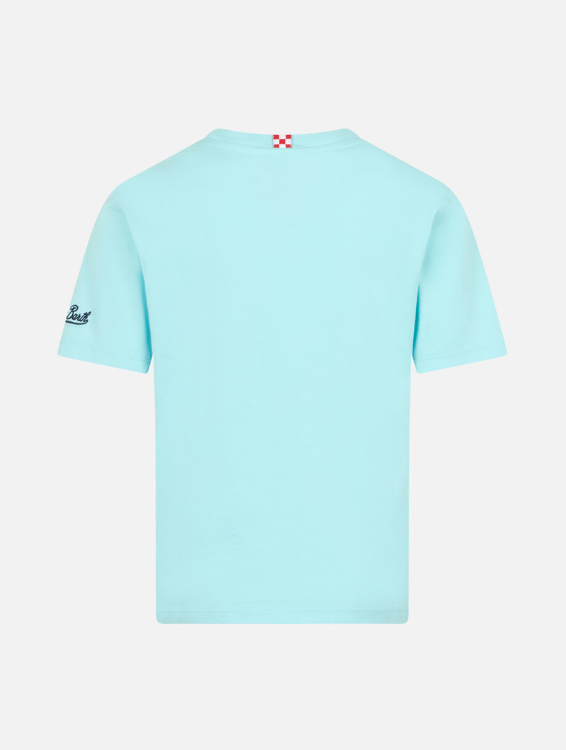 Boy cotton t-shirt with Vespa Portofino friends print | VESPA SPECIAL EDITION