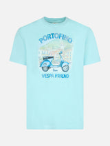 Man t-shirt with Portofino Vespa Friend placed print | VESPA SPECIAL EDITION