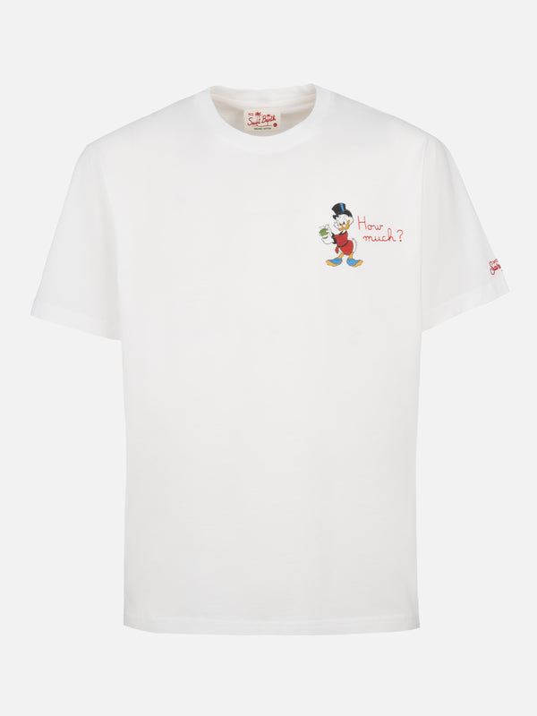 Man cotton t-shirt with Scrooge print and embroidery | ©DISNEY SPECIAL EDITION