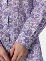 Damen-Overshirt aus Baumwolle mit Betsy-Print Brigitte | HERGESTELLT AUS LIBERTY-STOFF