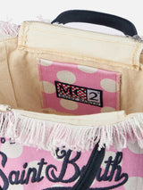 Polka dots cotton canvas Colette handbag