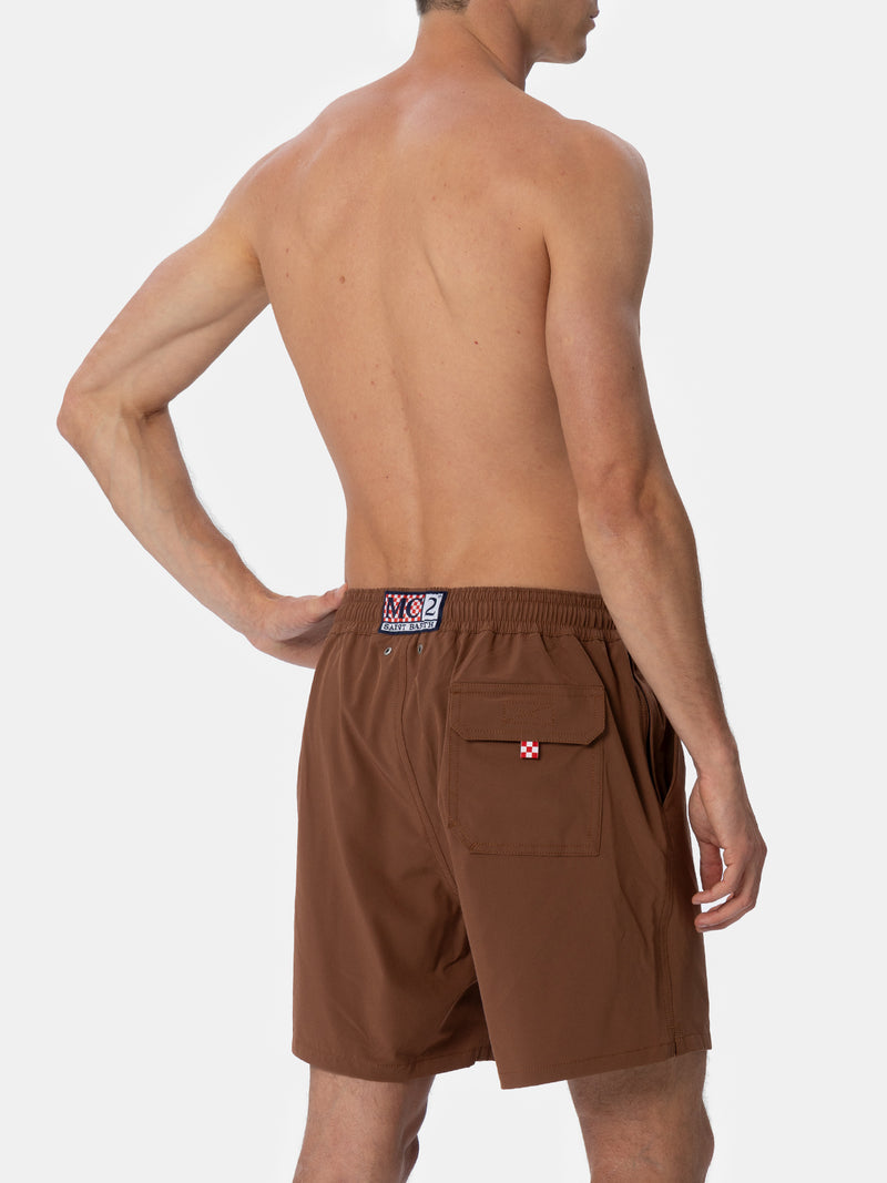 Man brown Comfort swim shorts