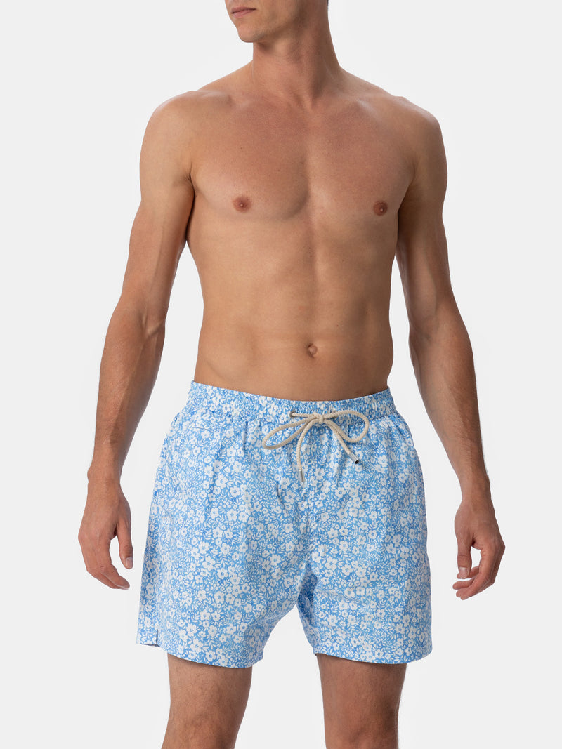 Man Comfort Light swim shorts with flower print