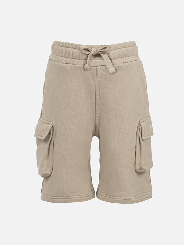 Boy beige cargo short pants Cargy