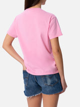 T-shirt da donna girocollo Emilie in jersey di cotone con ricamo Bikini Obsession