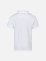 Weißes Frottee-Poloshirt für Jungen Jeremy Jr