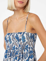 Damen-Baumwollkleid Jemma mit gesmokter Stickerei