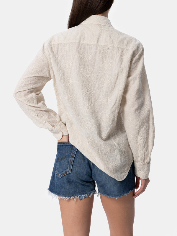 Woman classic Sangallo cotton shirt Meredith