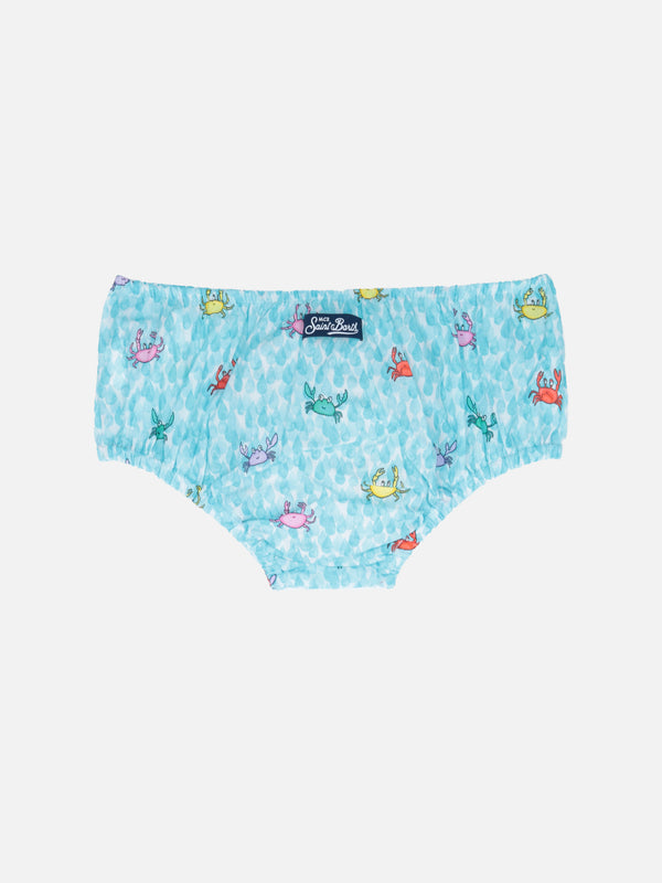 Infant bloomers Pimmy with crabs print