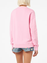 Woman pink cotton Stardust sweatshirt