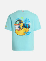 Boy cotton t-shirt with cryptopuppets ducky print | CRYPTOPUPPETS SPECIAL EDITION