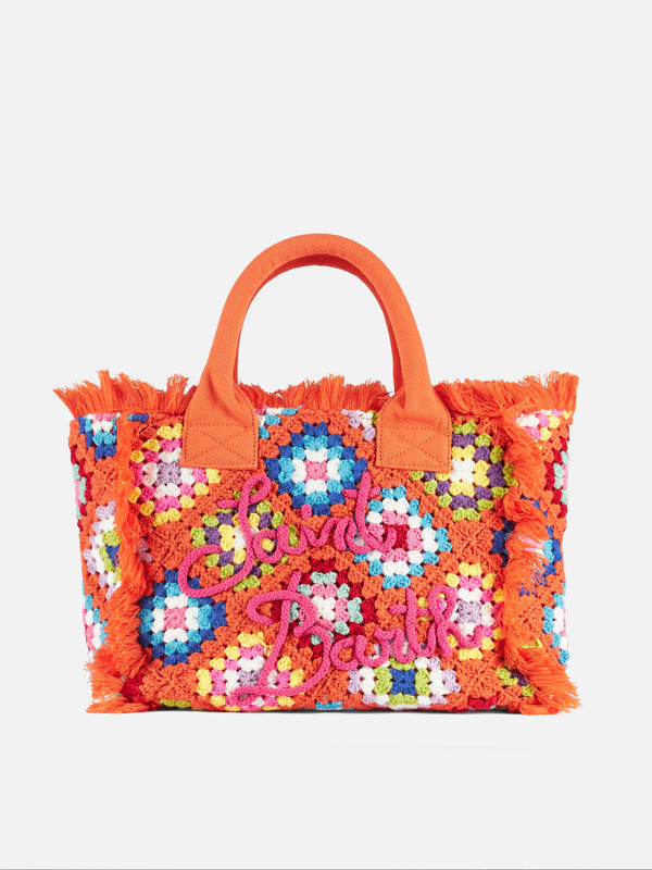 Vanity crochet shoulder bag with pattern