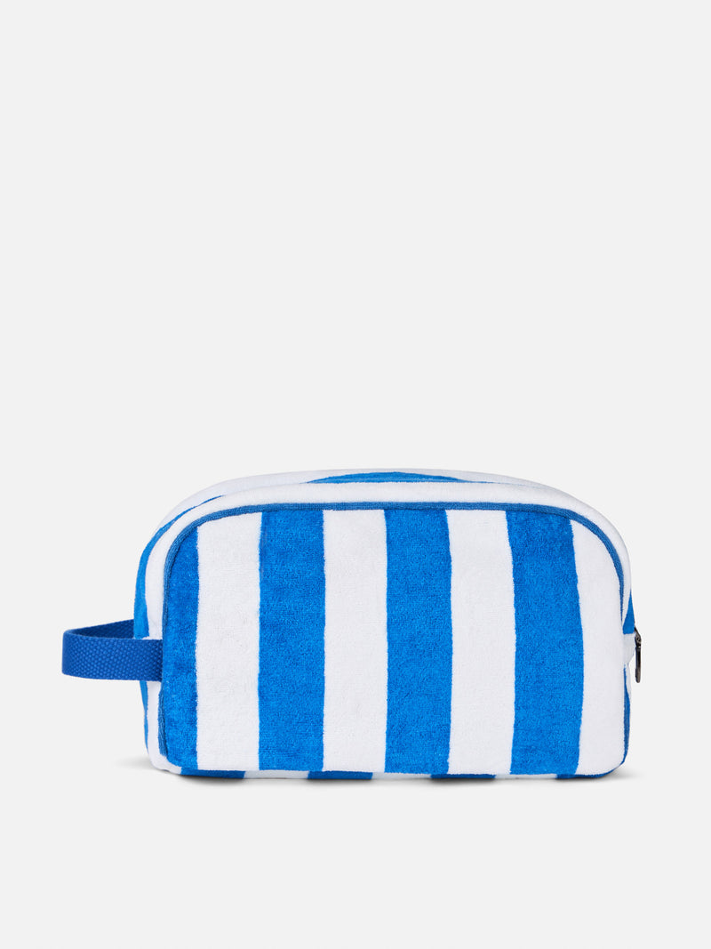 Bluette terry striped beauty case