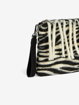 Parisienne blanket crossbody bag with animalier print