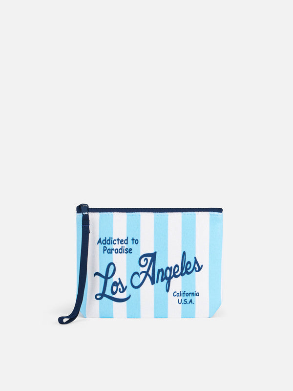 Aline terry pochette with Los Angeles print