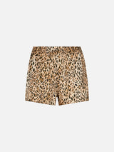 Animalier print woman shorts