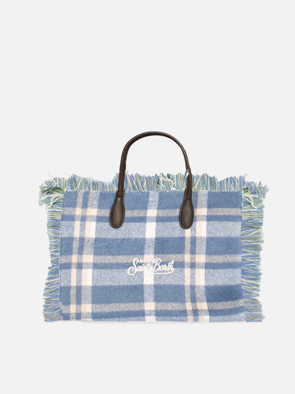 Colette wooly tartan handbag