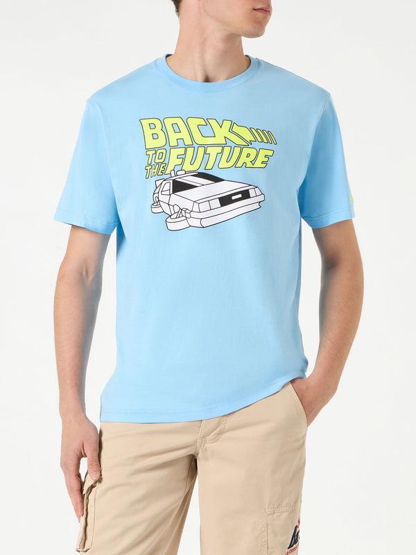 Man cotton t-shirt with Back to the Future car print | BACK TO THE FUTURE SPECIAL EDITION