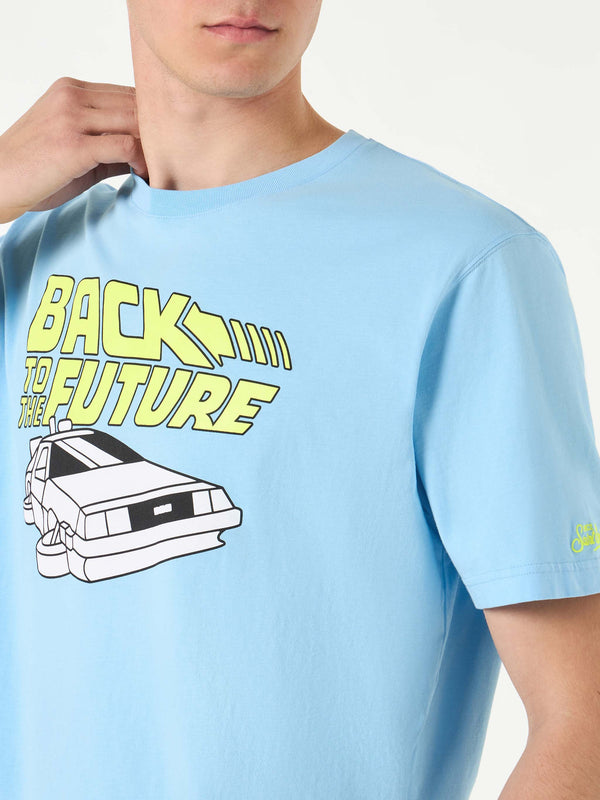 T-shirt da uomo in cotone con stampa Auto Back to the Future | RITORNO AL FUTURO EDIZIONE SPECIALE