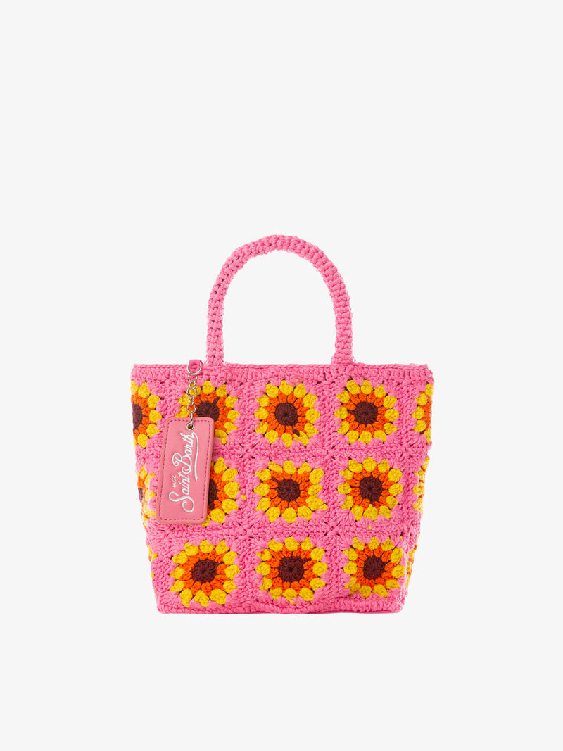 Sunflower crochet bag