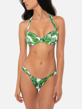 Bikini da donna a bralette con stampa tropicale