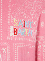 Bandanna print girl sweater with Saint Barth embroidery
