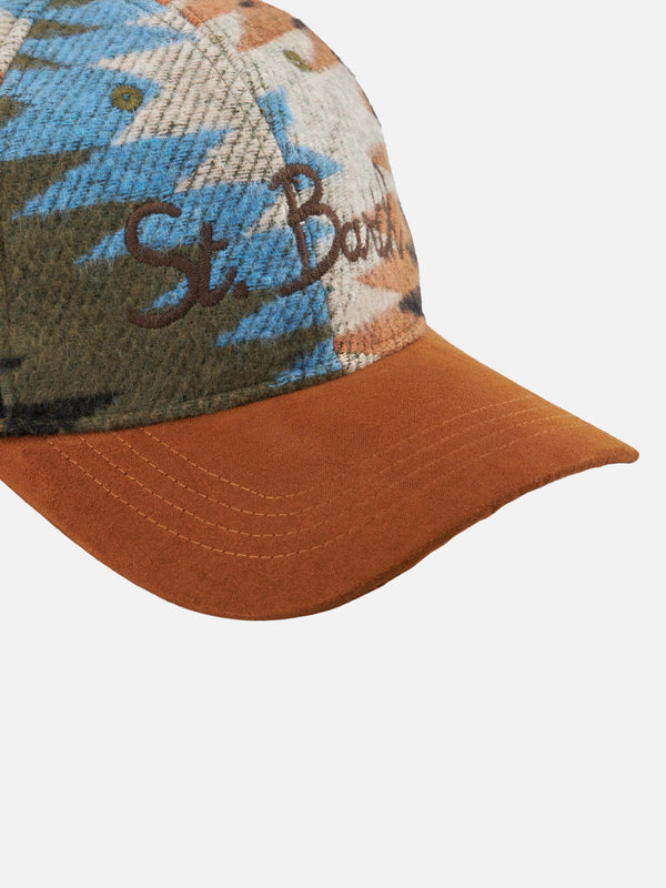Baseball corduroy cap with St. Barth embroidery