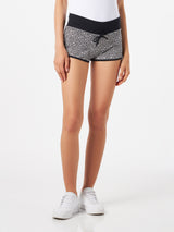 Woman beach shorts with geometric print