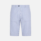 Blue striped bermuda shorts