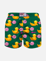 Boy swim shorts with ducky and Big Babol print | BIG BABOL® SPECIAL EDITION