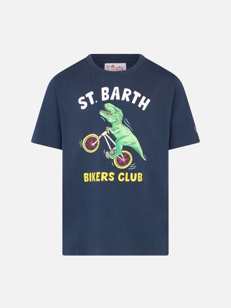 Biker-Dino-Jungen-T-Shirt