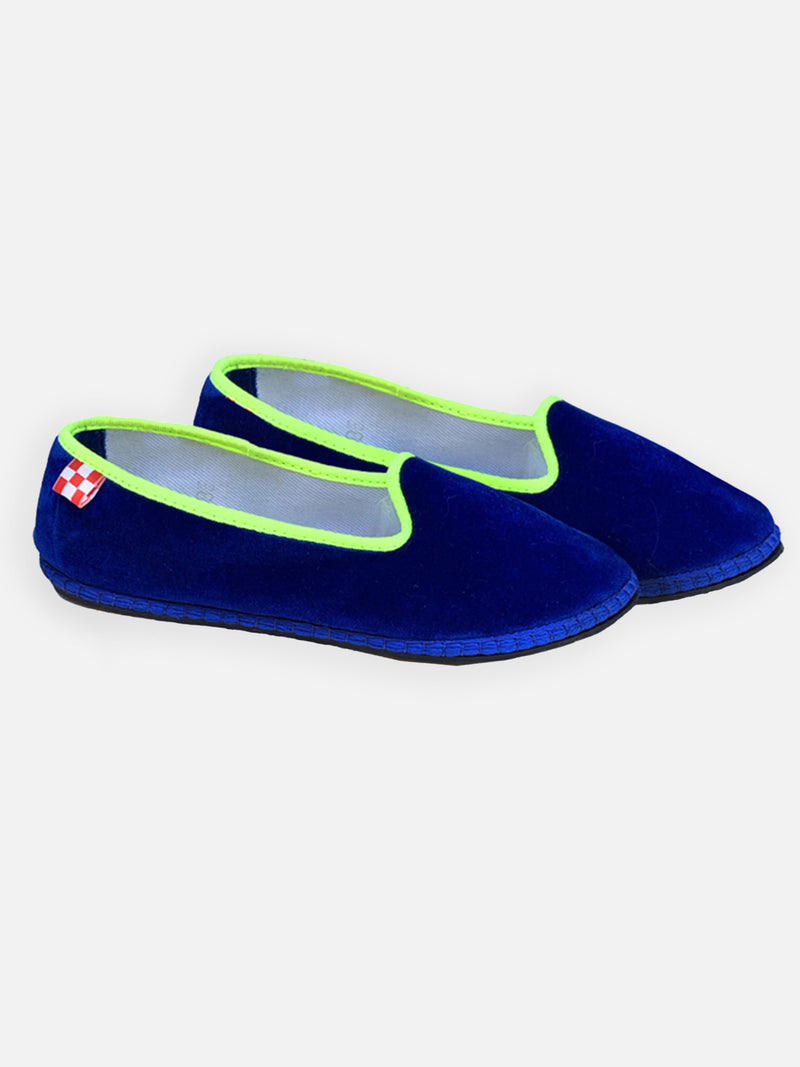 Bluette velvet slippers friulane