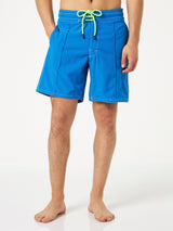 Man comfort and stretch bluette surf swim shorts