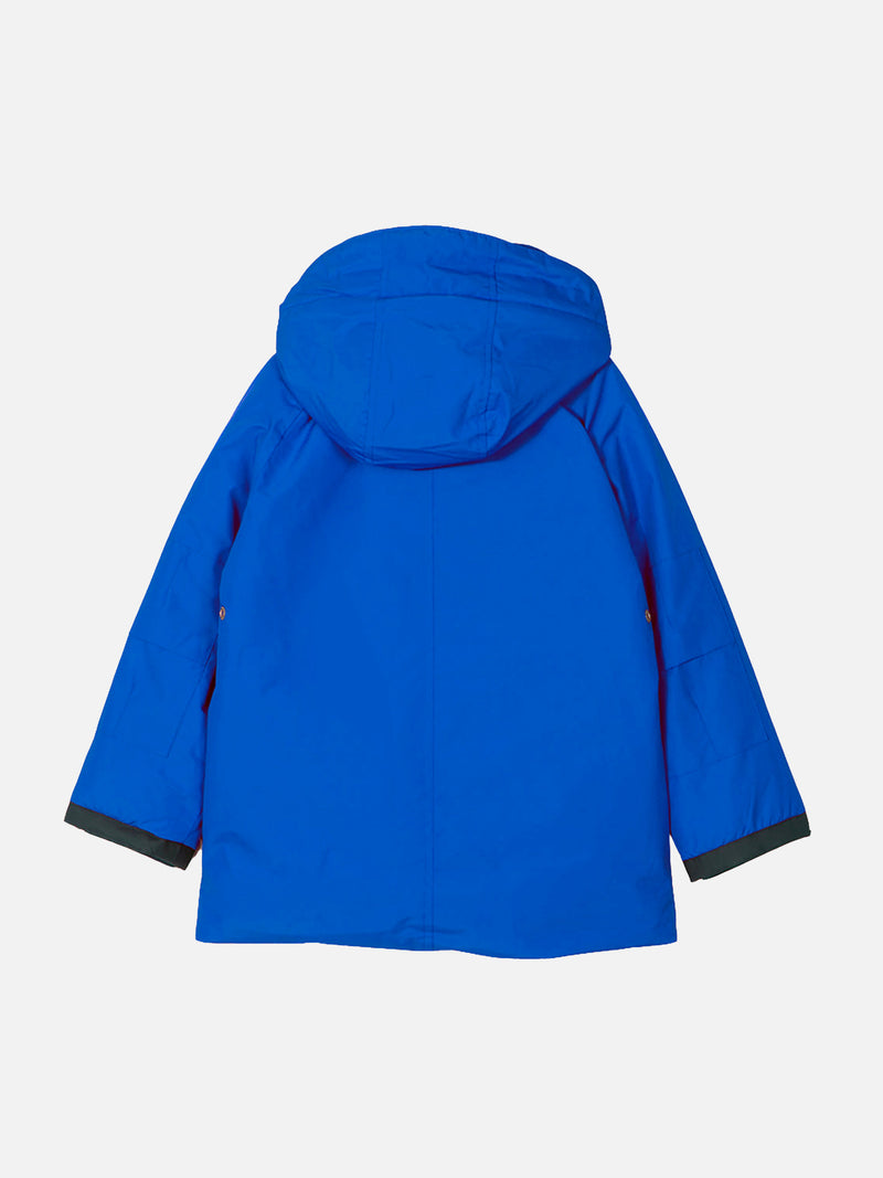 Boy hooded bluette parka jacket