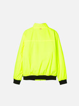 Boy fluo yellow bomber jacket with furry lining