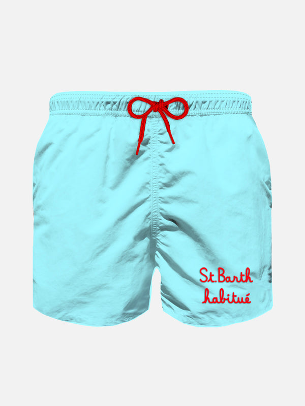 Boy light blue swim shorts