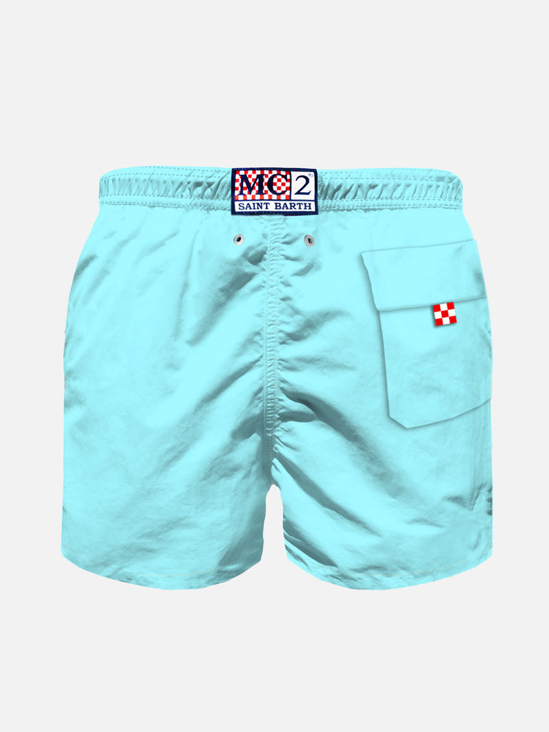 Boy light blue swim shorts