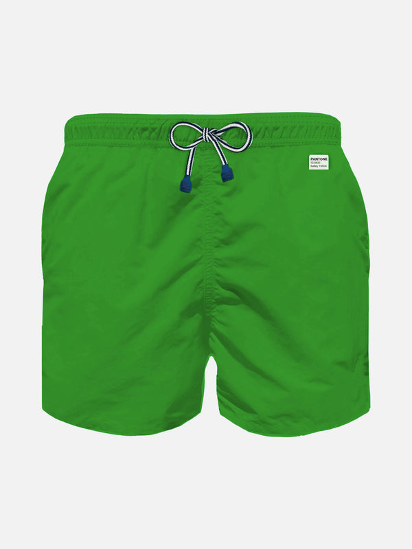 Costume da bagno da bambino in tessuto verde chiaro | Edizione speciale Pantone™