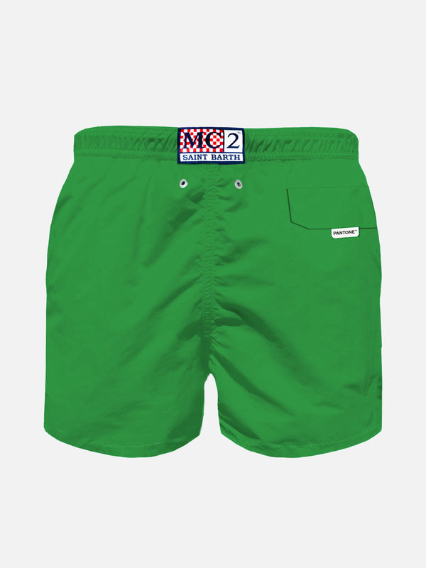Green light fabric boy swim shorts | Pantone™ Special Edition