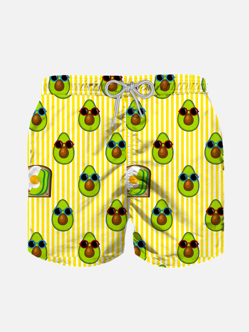 Avocado print Boy swim shorts