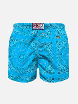Light blue boy swim shorts