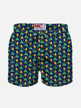 Boy swim shorts with Christmas ducky print