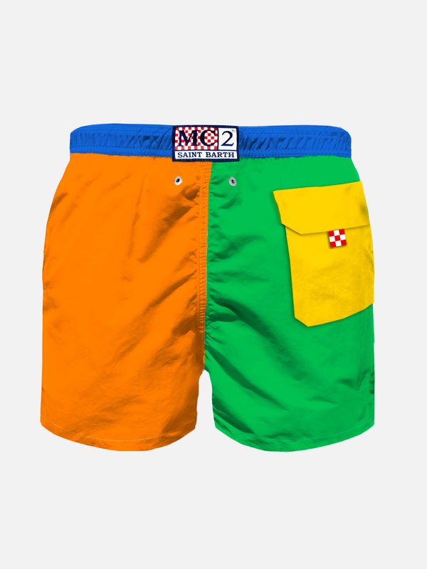 Boy multicolor swim shorts