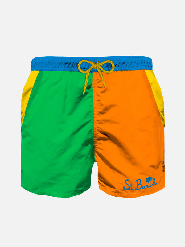 Boy multicolor swim shorts