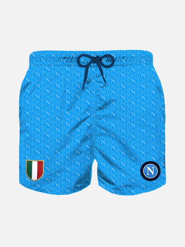 Boy classic swim shorts with SSC NAPOLI patch | SSC NAPOLI SPECIAL EDITION