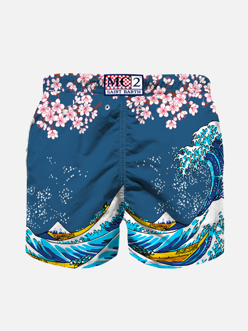 Spring wave boy's swim shorts