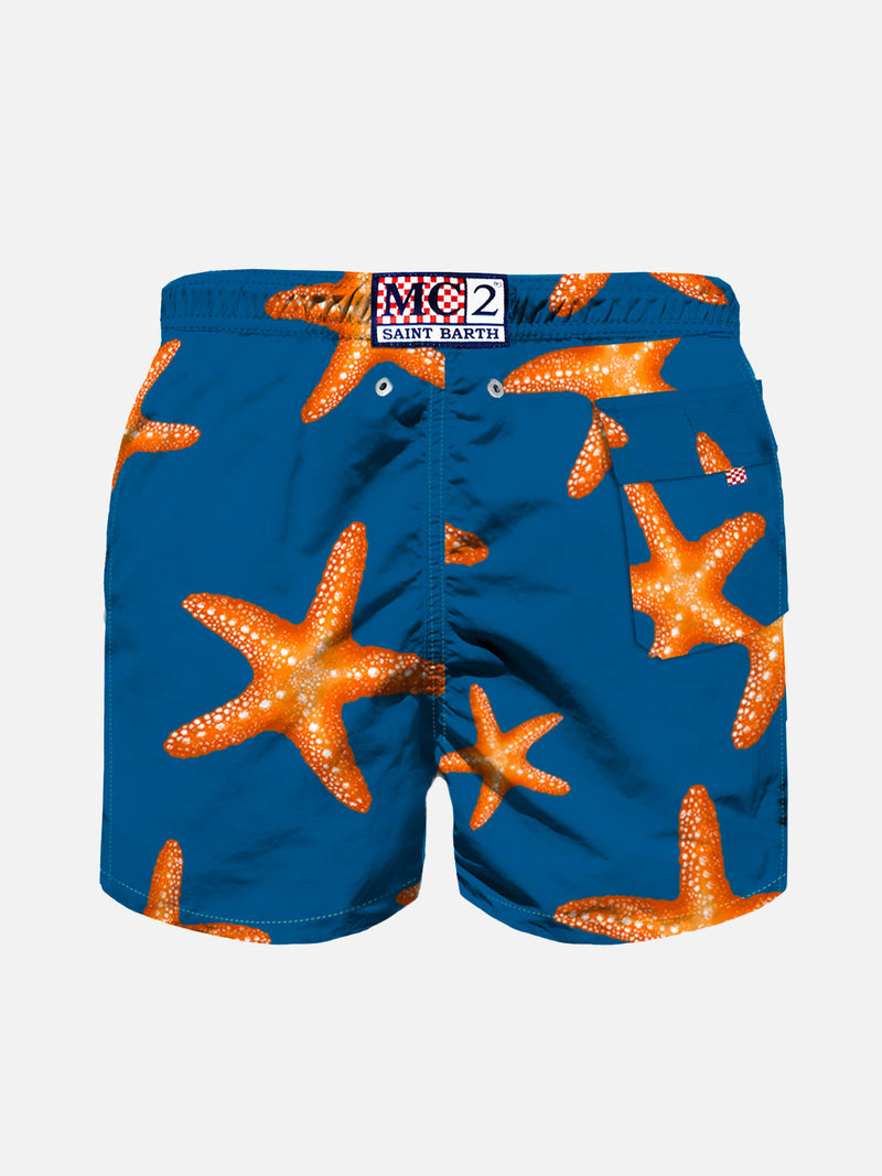 Starfishes print boy swimshorts