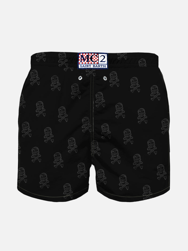 Boy swim shorts with Crypto duck print | CRYPTO PUPPETS® SPECIAL EDITION