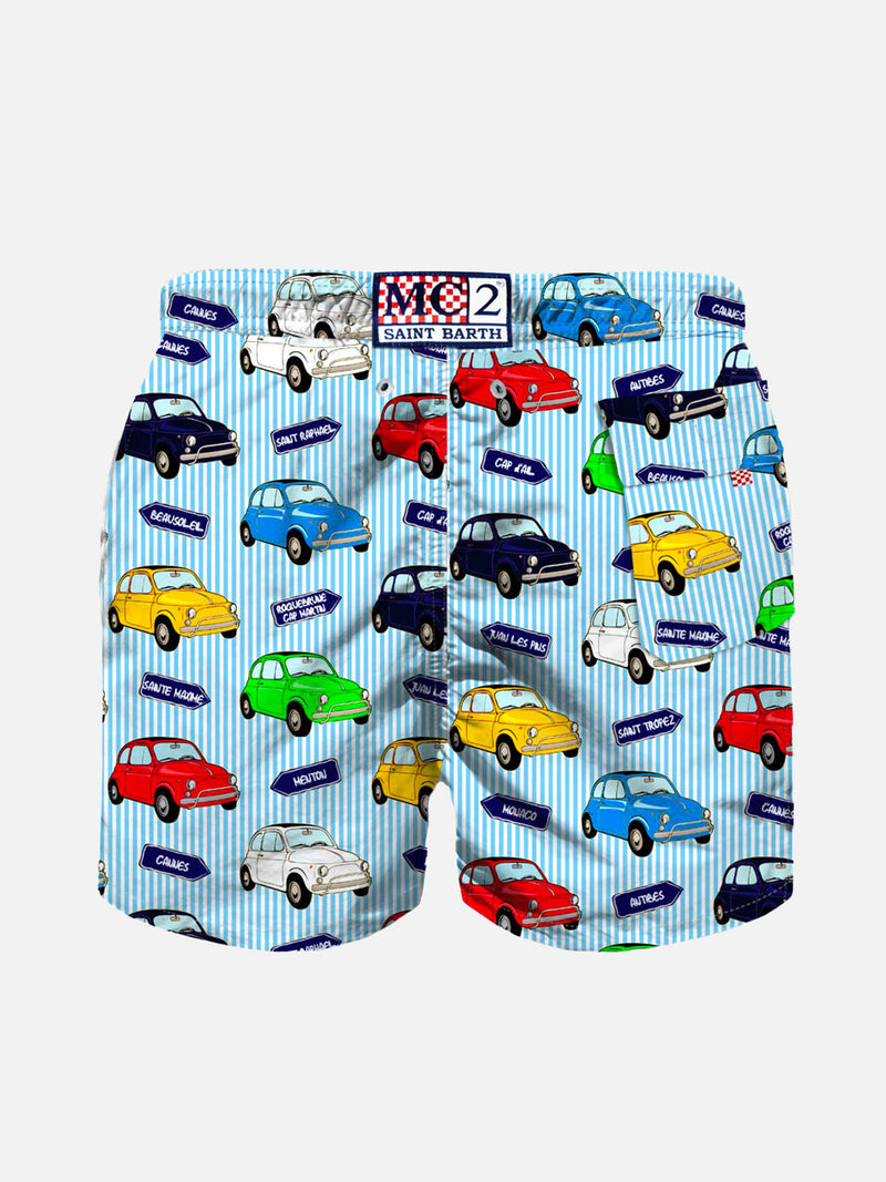Boy swim shorts with car print |FIAT© 500