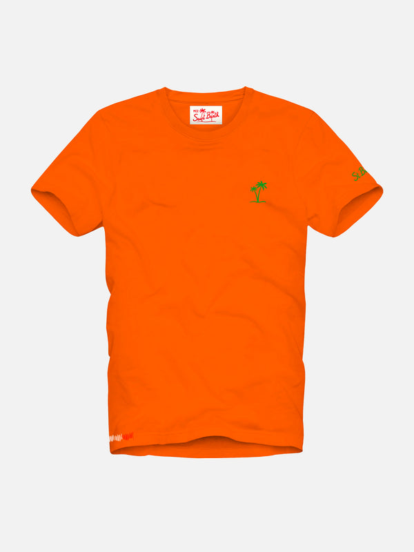 T-shirt da bambino in cotone arancione